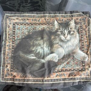 Vintage Cat Tapestry Pillow Cover